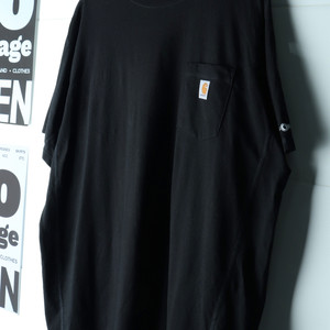 (2XL-3XL) 칼하트 반팔 티셔츠 USA 블랙 이미지