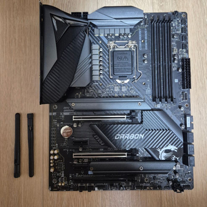 MSI Z490 CARBON WIFI 보드 팝니다(안테나O) 이미지