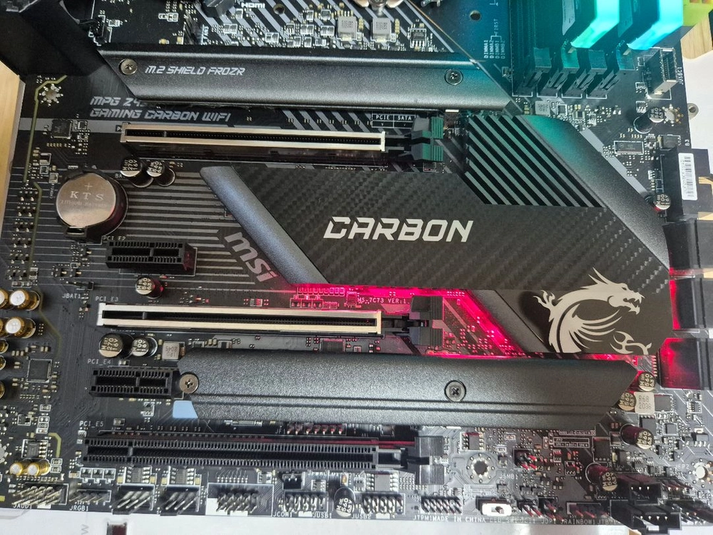 MSI Z490 CARBON WIFI 보드 팝니다(안테나O) 이미지