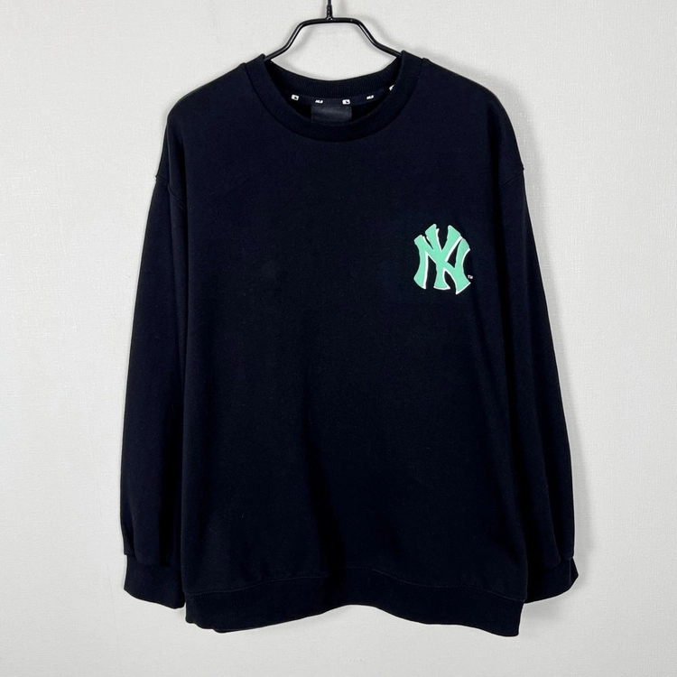 MLB 뉴욕 양키즈 맨투맨 블랙 긴팔 티 공용S 90 라덴 빈티지 이미지