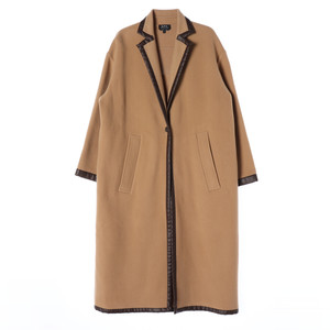 아페쎄 A.P.C. 브러시드 울 블렌드 펠트 롱 코트 이미지
