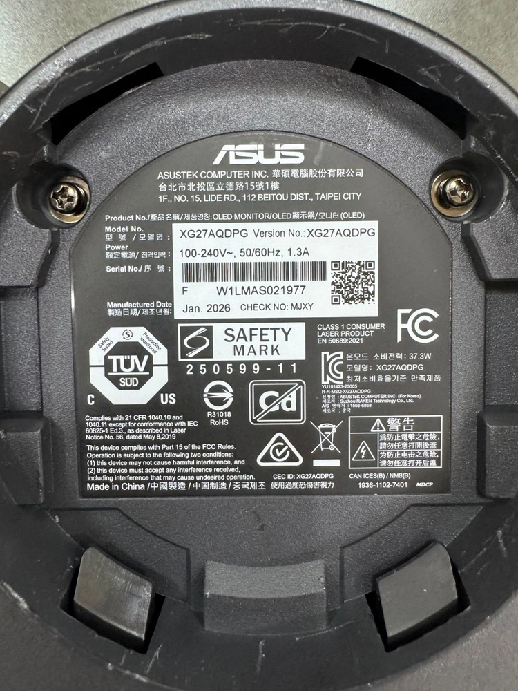 [S급] ASUS ROG STRIX OLED XG27AQDPG (QHD / 500Hz) 게이밍 모니터 이미지