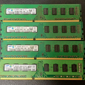 삼성 ddr3 램 4gb 4개 일괄 10600u 4gb 이미지