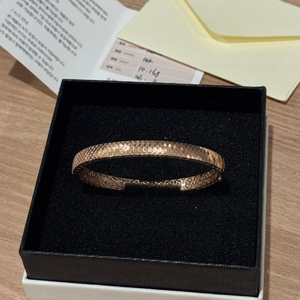 마지막 가격 14k 비늘 머메이드 모양 뱅글 팔찌 17cm 로즈골드 10.16g 핑크 이미지