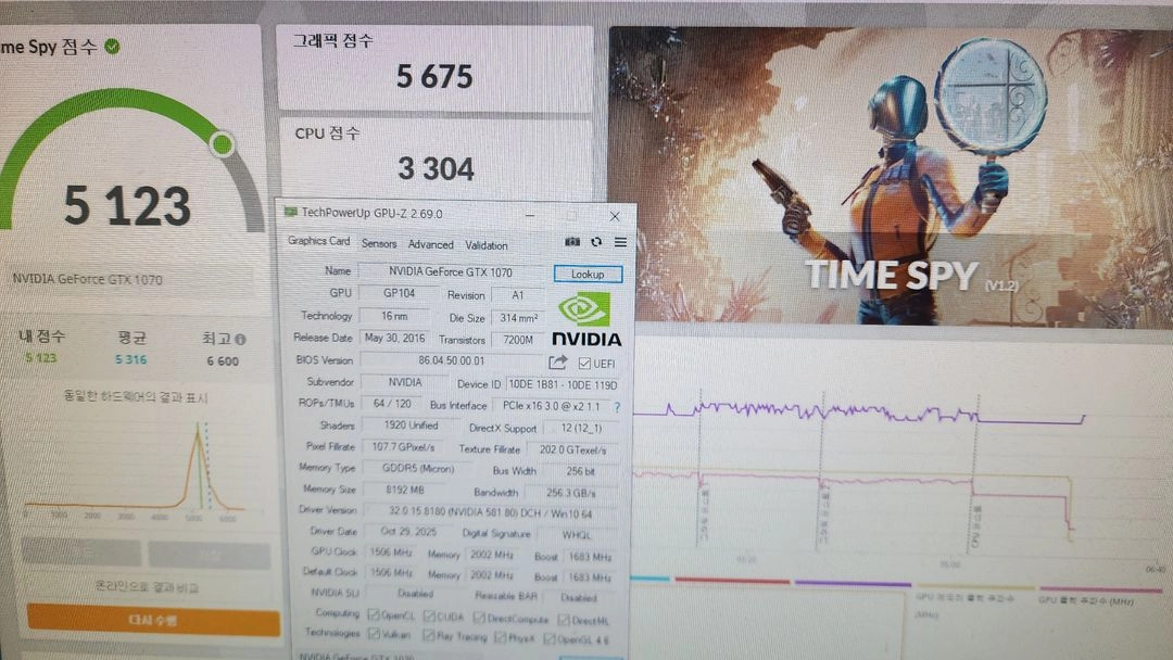 GeForce GTX 1070 8G 그래픽카드 판매합니다 이미지