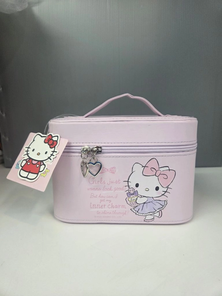 미사용,산리오 헬로키티 화장품 가방,하드 케이스 이미지