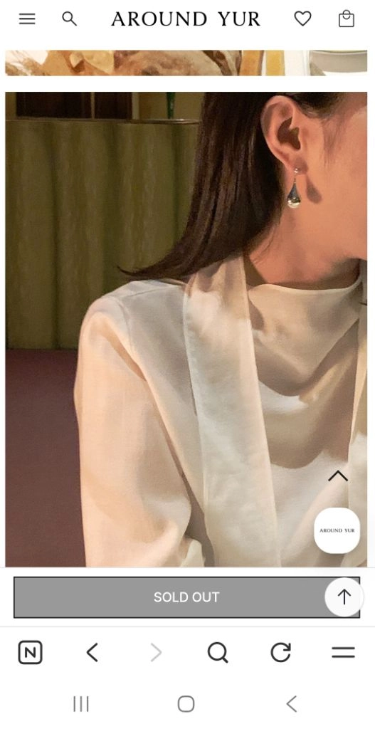 어라운드율 보에 스카프 블라우스 이미지
