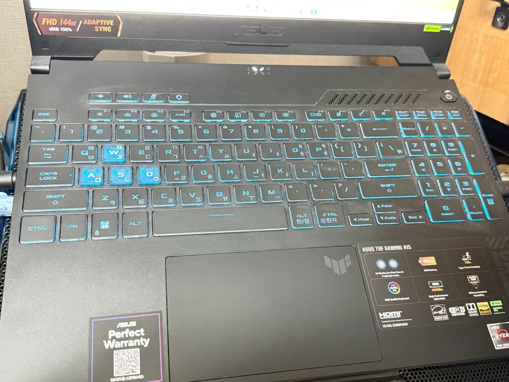 ASUS TUF A15 RTX4050, 라이젠7435, 램32gb, 1tb 이미지