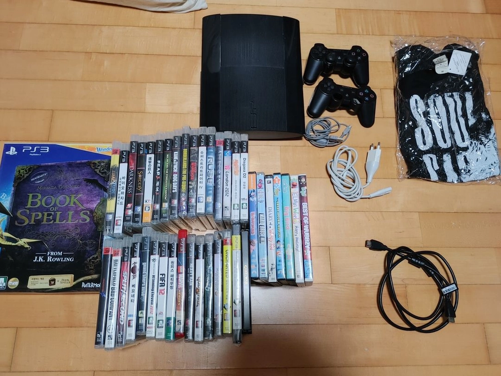 플레이스테이션 ps3 슈퍼 슬림 4005 - 500G 게임 몇 십개 일괄 - 안심되는 중고거래