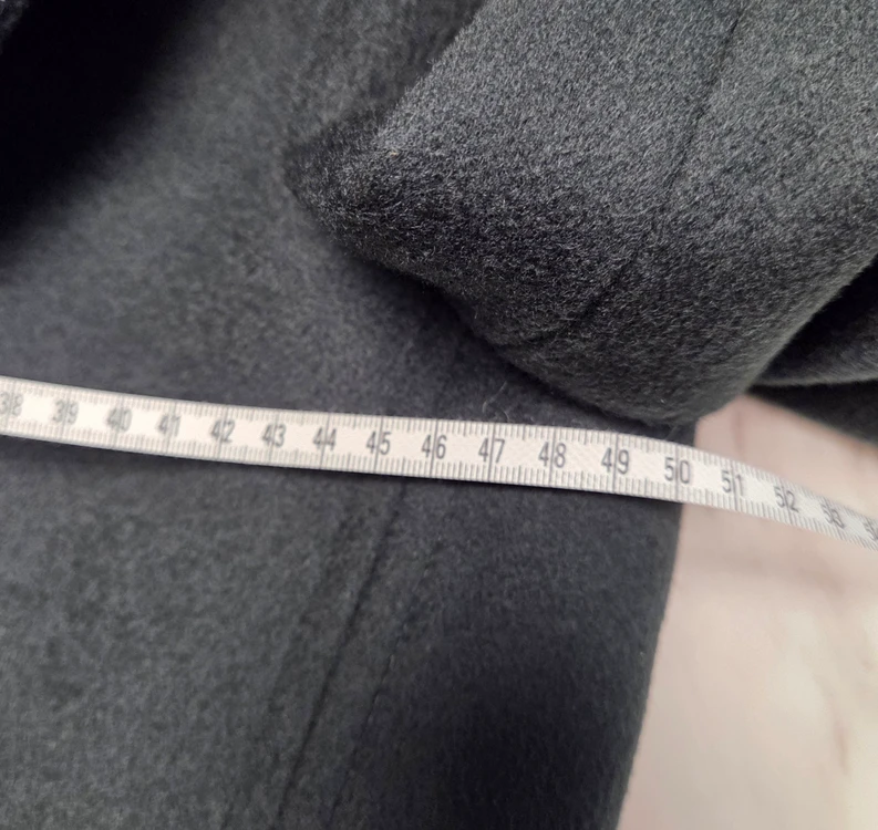 타임옴므 금장 다크그린 더블 피코트 이미지