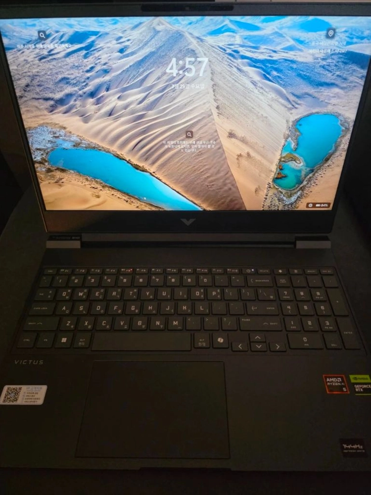 hp빅터스 게이밍노트북 rtx5060, ddr5 16gb + 윈도우정품+노트북가방 - 안심되는 중고거래