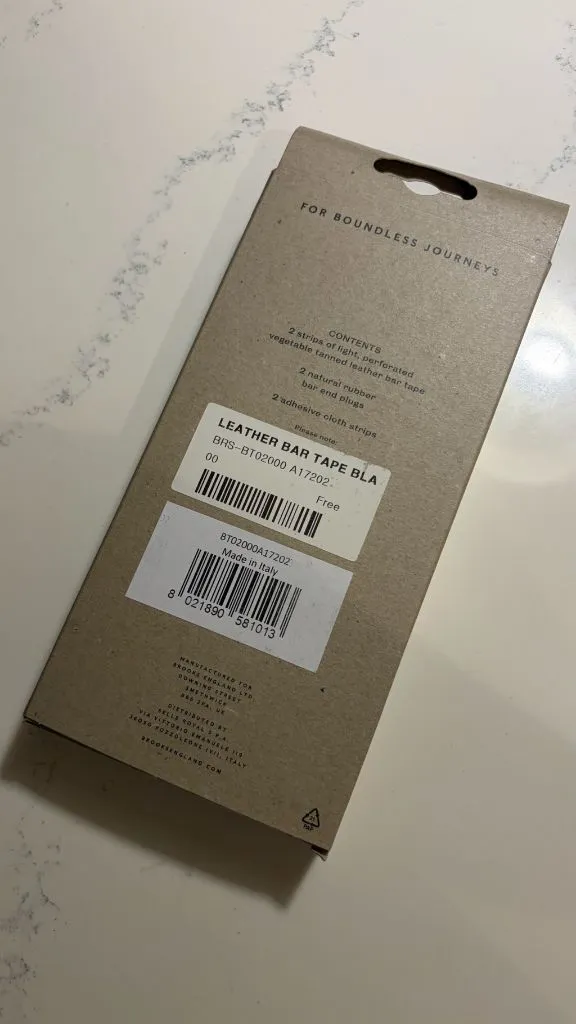BROOKS LEATHER BAR TAPE브룩스레더바테잎 블랙 미개봉 새제품 이미지