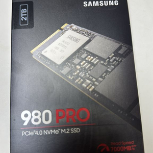 정품 삼성 SSD 980 pro M.2 NVMe SSD 2TB 새상품 이미지