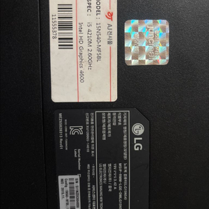 노트북 i5 4세대. 사양사진참조 아답터 전원코드분실 이미지