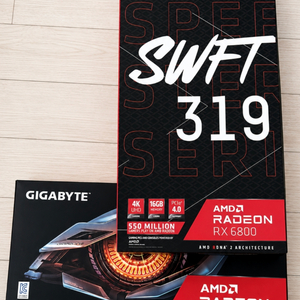 XFX RX 6800 , 기가바이트 RX 6800 그래픽카드 판매 rtx3070ti 3080 4060ti 킹덤 이미지