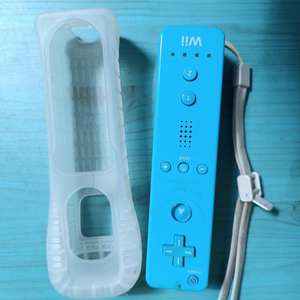 닌텐도위 wii 리모컨 블루 + 실리콘케이스 이미지