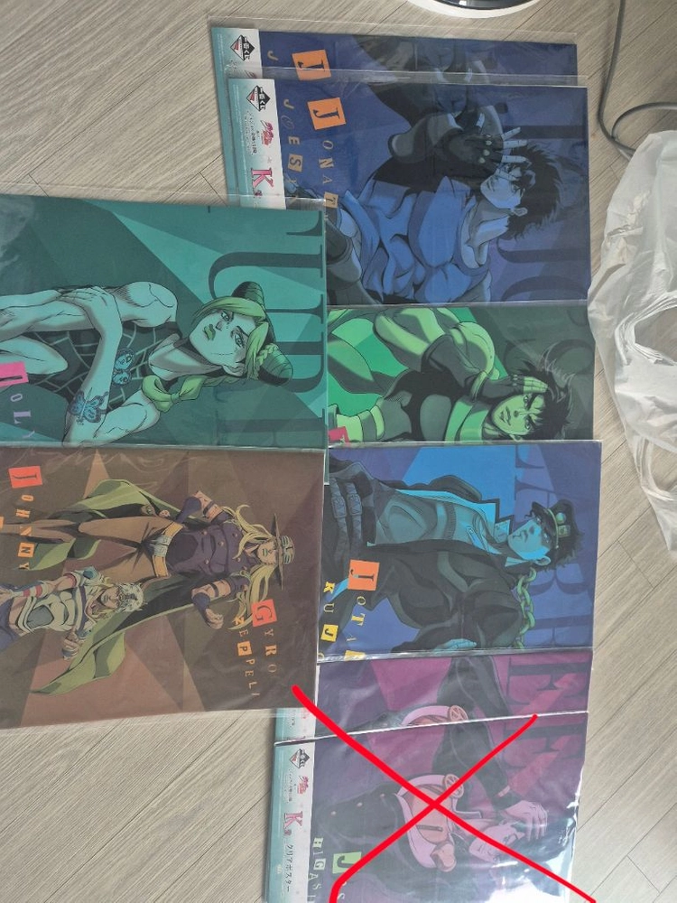 일괄+택포)죠죠의 기묘한 모험 죠죠 쿠지 제일복권 라스트원 죠니 자이로,죠린 이미지