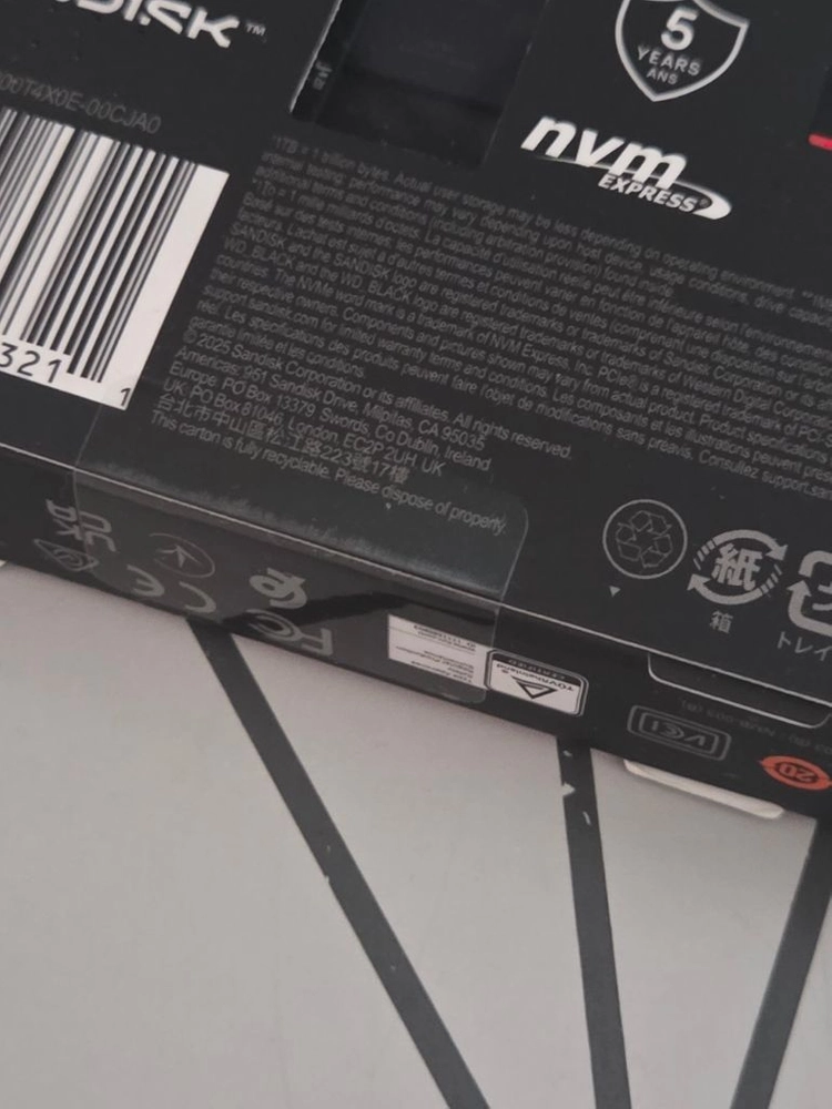 wd sn7100 2tb nvme ssd 미개봉 팝니다 이미지