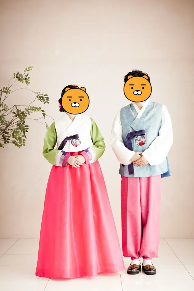 웨딩/돌잔치용 남녀 한복 세트 이미지