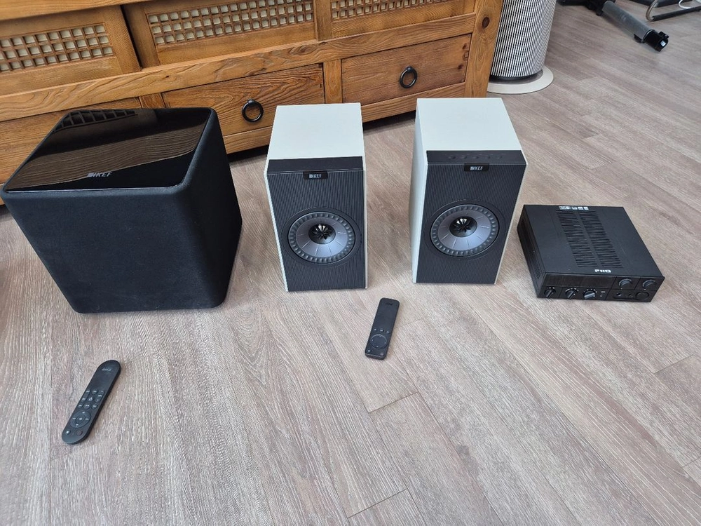 KEF Coda w 스피커/ fiio k17 앰프 헤드폰앰프 가능/ kef kube mie 8 서버우퍼세트 - 안심되는 중고거래