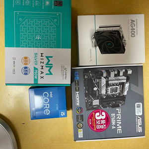 컴퓨터 램, 메인보드, CPU, 공랭쿨러, 파워 팝니다. 이미지