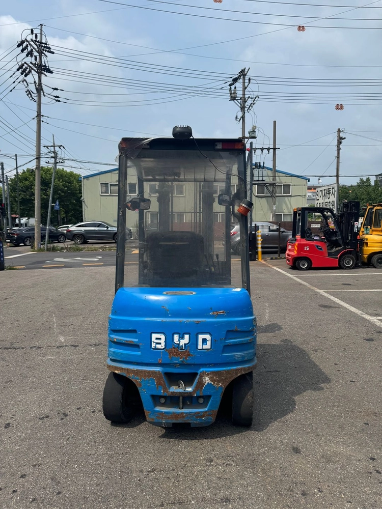 전동 지게차 2톤 좌식 BYD 2단 3.5M 전기 리치 소형 창고 이미지