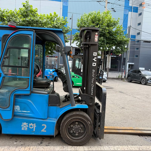 전동 지게차 3톤 좌식 BYD 2단 3.5M 전기 리치 소형 창고 이미지