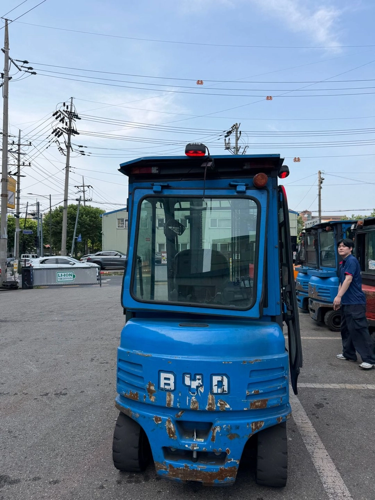 전동 지게차 3톤 좌식 BYD 2단 3.5M 전기 리치 소형 창고 이미지