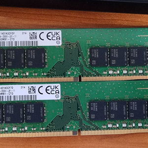 DDR4 32GB pc2666 메모리 2개 세트 이미지