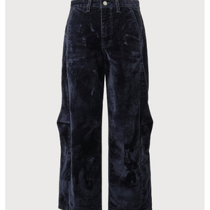 쏭스튜디오 Curved loose fit velvet pants 1사이즈 이미지