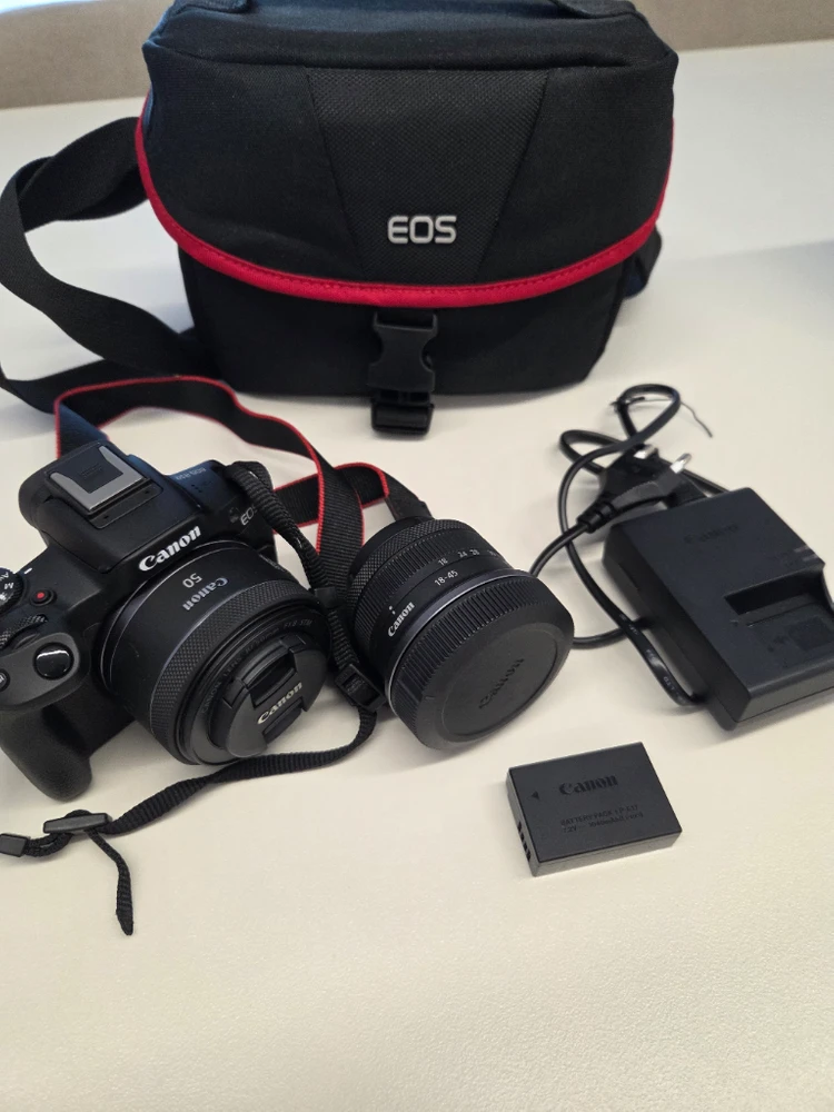 캐논 eos r50 18-45 kit(블랙) + 50mm 렌즈 세트 이미지