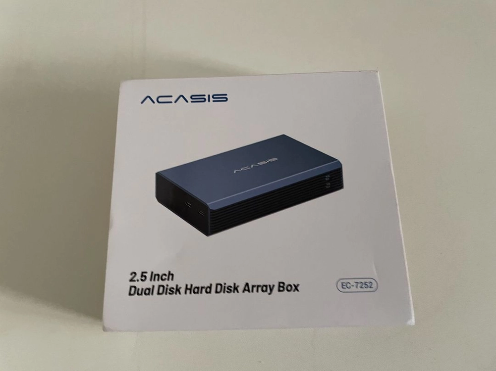 ACASIS 2.5인치 2베이 외장하드 ssd 인클로저 케이스 이미지