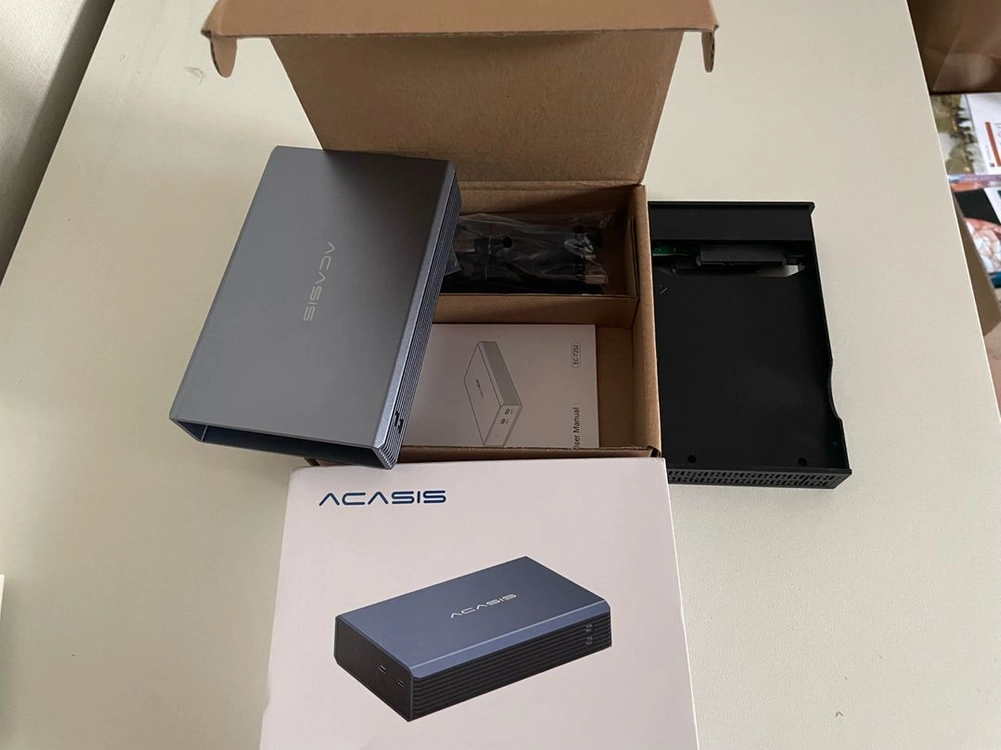 ACASIS 2.5인치 2베이 외장하드 ssd 인클로저 케이스 이미지