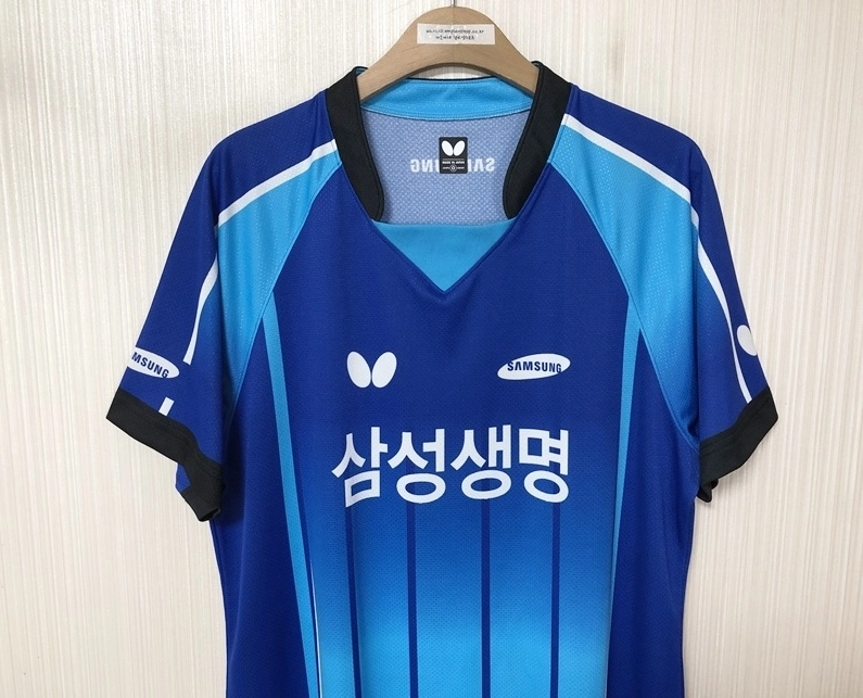 버터플라이 삼성생명탁구단 선수지급용 유니폼/져지 O(XL) 이미지