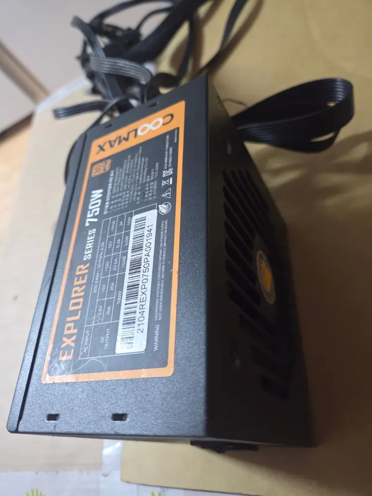 쿨맥스 750W GOLD 파워서플라이 풀모듈러 이미지