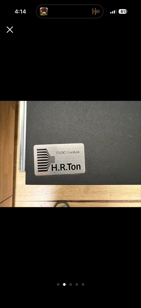 H.R.Ton Hr-L1R 스튜디오 책상 블랙 이미지