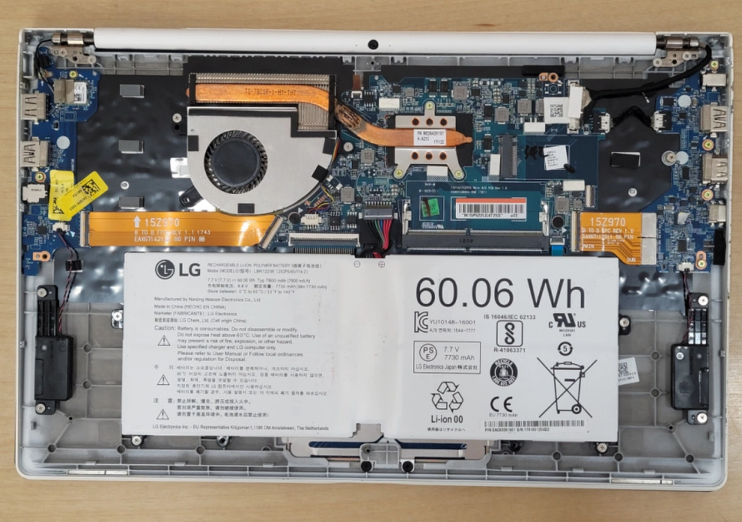 LG gram 노트북, 15Z970-LR1DK 부품용 판매 이미지