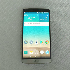 LG G3 골드 스마트폰 배터리2개+거치대 이미지