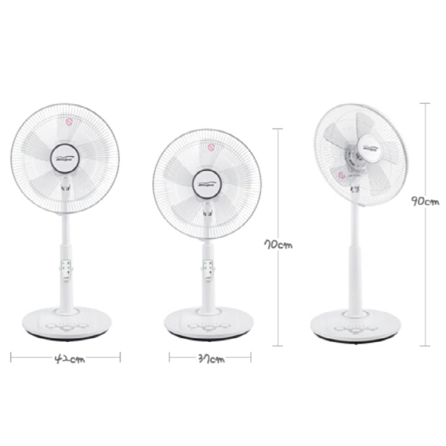 14형 화이트 스탠드 리모컨 선풍기 새제품 무료배송 이미지