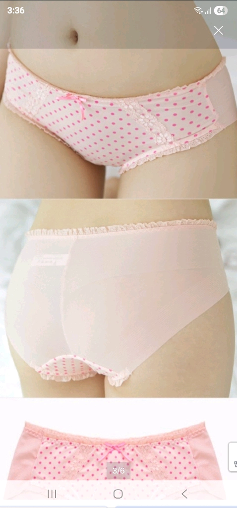 2종*핑크 브래지어 80C 풀컵 노라인팬티 95M 이미지