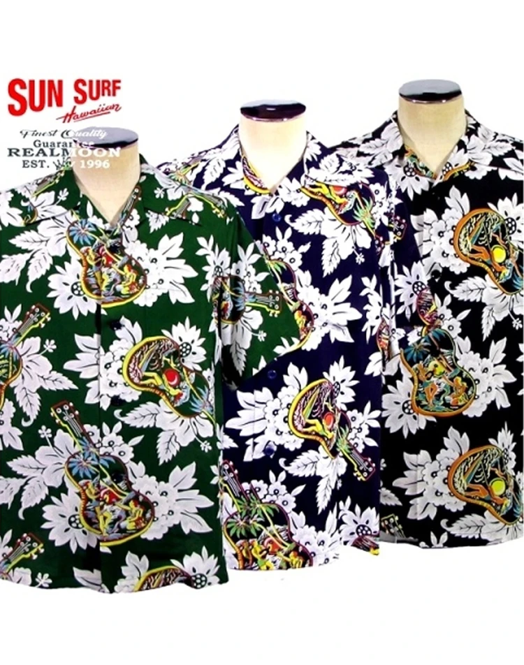SUNSURF 슈가케인 선서프 50's 우쿠렐레 멜로디 레이온 하와이안셔츠100~105 풀카운트 웨어하우스 페로우즈 이미지