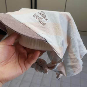 쇼콜라 아기모자 아기두건(착용샷 있음) 이미지