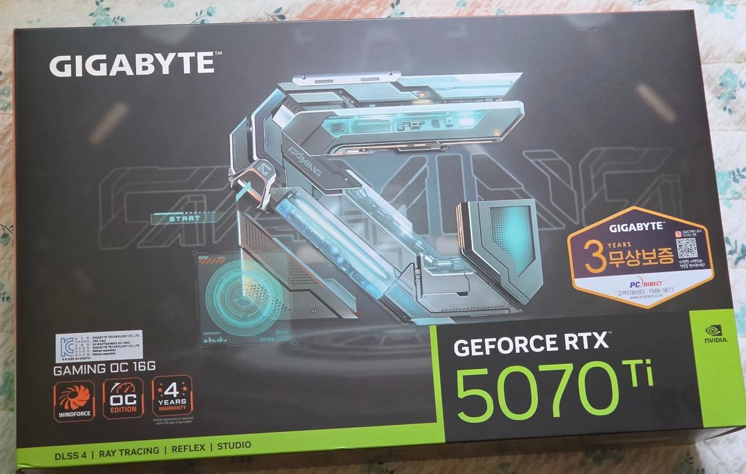 rtx 5070ti gaming oc 16g 피씨디렉트 이미지
