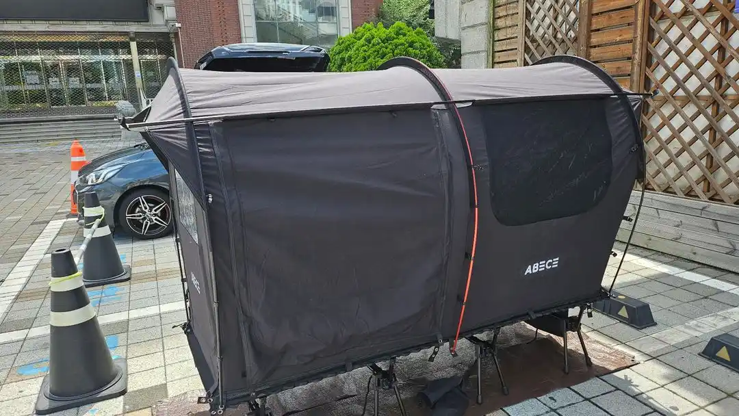 새제품) 아베체 롤케익텐트+와이드80 야전침대+신형 하프 플라이 이미지