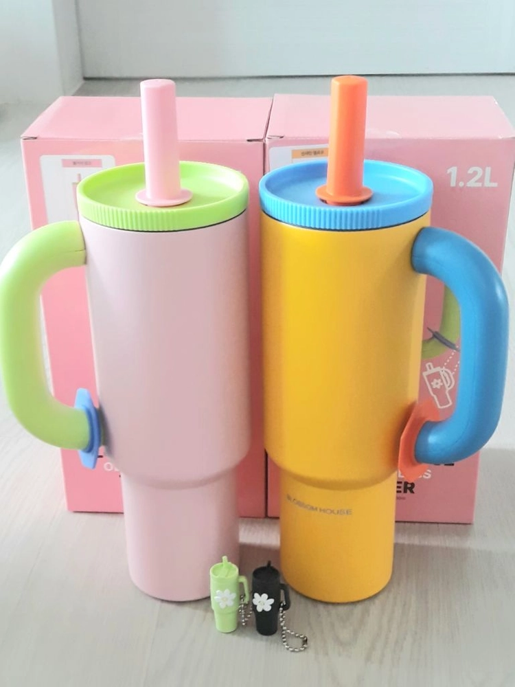 8시간 마법 시원한 텀블러 1.2L 2개 세트 이미지