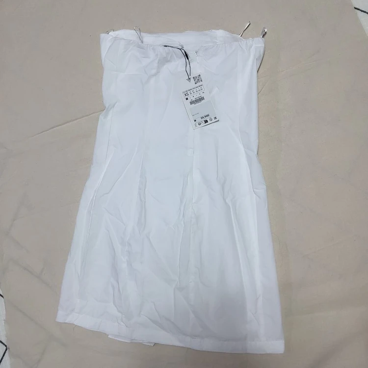 새상품 자라 로맨틱 펀칭 오프숄더 캉캉 원피스 xs 44 마른55 넘이쁨(59900) 이미지