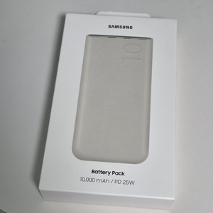 [새상품]삼성 10000mAh PD 25W 보조배터리 화이트 이미지