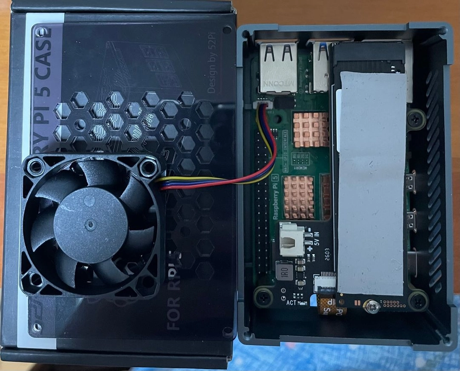 라즈베리파이5 (8GB) + 삼성 128GB NVMe 이미지