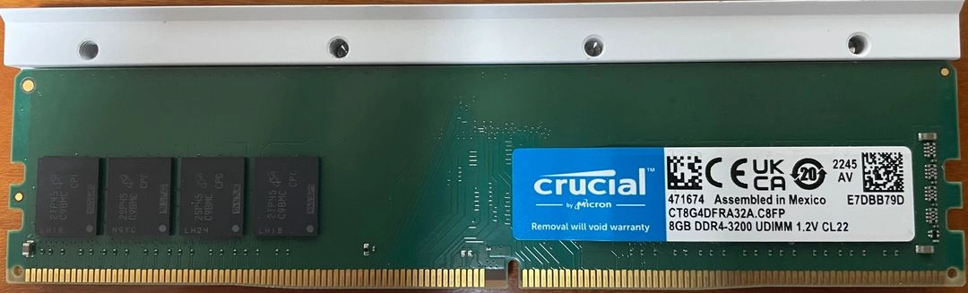 마이크론 DDR4-3200 8G CL22 4장+3R Socoool 방열판 4 이미지