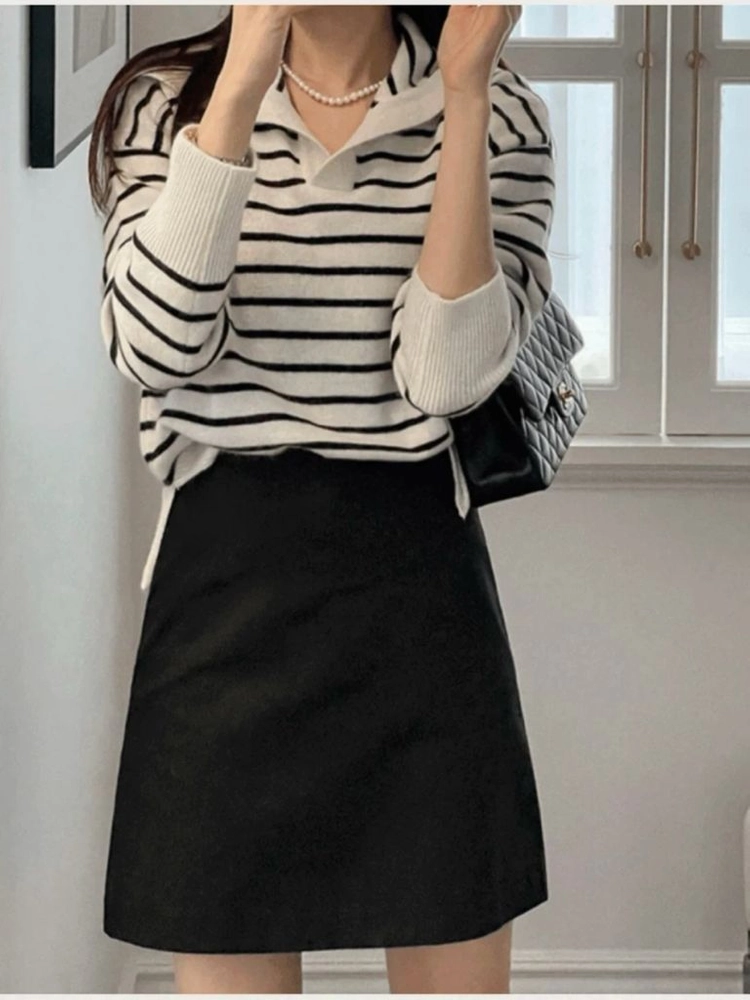 지수다움 가디건 스커트 일괄 이미지